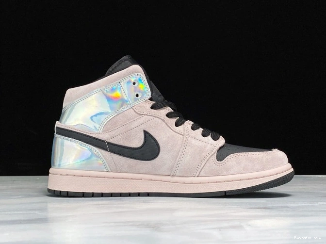 1 (W) Powder Jordan Iridescent Mid Air BQ6472-602 Dirty 0614